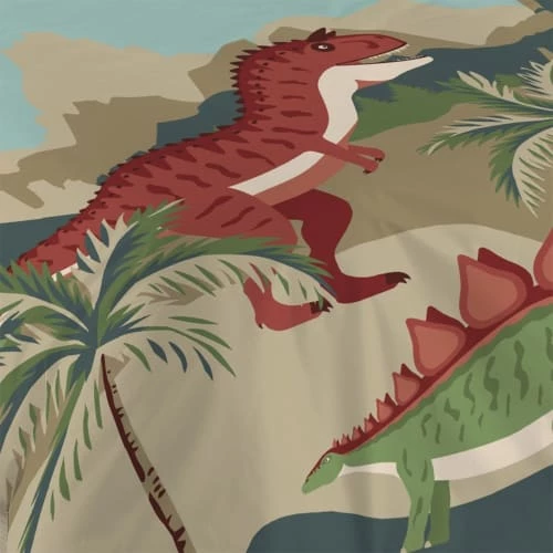 Stof Linge De Lit Enfant Parure De Lit Enfant Dinosaure 140x200cm 5 Stof Linge De Lit Enfant Parure De Lit Enfant Dinosaure 140x200cm – Image 3