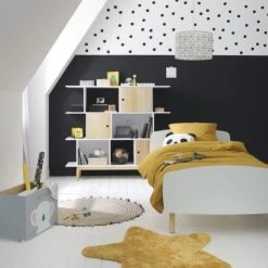 Maisons Du Monde Linge De Lit Enfant Parure De Lit Enfant En Coton Bio Jaune Moutarde 140x200 -Linge de lit bébé Soldes parure de lit enfant en coton bio jaune moutarde 140x200 1000 14 6 215625 2