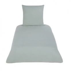 Maisons Du Monde Linge De Lit Enfant Parure De Lit Enfant En Coton Bio Vert D'eau 140x200