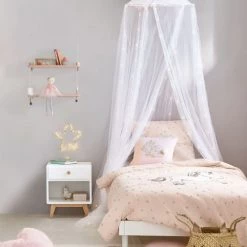 Maisons Du Monde Linge De Lit Enfant Parure De Lit Enfant En Coton Rose Motifs étoiles Dorées 140x200 -Linge de lit bébé Soldes parure de lit enfant en coton rose motifs etoiles dorees 140x200 1000 2 31 206671 5