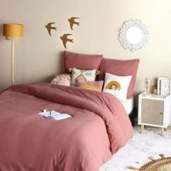 Maisons Du Monde Linge De Lit Enfant Parure De Lit Enfant En Coton Terracotta, 240x220