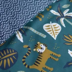 Today Linge De Lit Enfant Parure De Lit Enfant Imprimé En Coton Bleu 140x200cm -Linge de lit bébé Soldes parure de lit enfant imprime en coton bleu 140x200cm 10