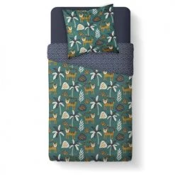 Today Linge De Lit Enfant Parure De Lit Enfant Imprimé En Coton Bleu 140x200cm -Linge de lit bébé Soldes parure de lit enfant imprime en coton bleu 140x200cm 11