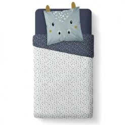 Today Linge De Lit Enfant Parure De Lit Enfant Imprimé En Coton Bleu 140x200cm -Linge de lit bébé Soldes parure de lit enfant imprime en coton bleu 140x200cm 15