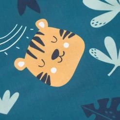 Today Linge De Lit Enfant Parure De Lit Enfant Imprimé En Coton Bleu 140x200cm -Linge de lit bébé Soldes parure de lit enfant imprime en coton bleu 140x200cm 2