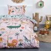 Today Linge De Lit Enfant Parure De Lit Enfant Imprimé En Coton Rose 140x200cm 2 Today Linge De Lit Enfant Parure De Lit Enfant Imprimé En Coton Rose 140x200cm -Linge de lit bébé Soldes parure de lit enfant imprime en coton rose 140x200cm