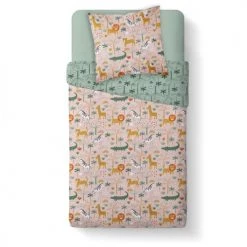 Today Linge De Lit Enfant Parure De Lit Enfant Imprimé En Coton Rose 140x200cm -Linge de lit bébé Soldes parure de lit enfant imprime en coton rose 140x200cm 3
