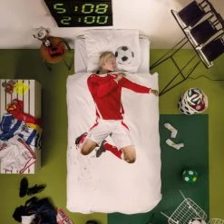 Snurk Linge De Lit Enfant Parure De Lit Footballeur - 1 Personne 140x200 Cm Coton Blanc 7 Snurk Linge De Lit Enfant Parure De Lit Footballeur - 1 Personne 140x200 Cm Coton Blanc -Linge de lit bébé Soldes parure de lit footballeur 1 personne 140x200 cm coton blanc 2