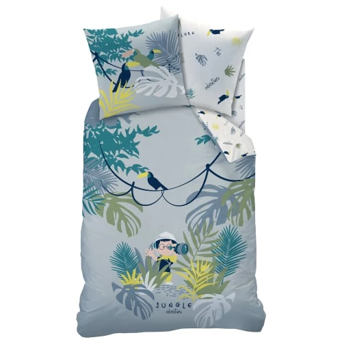 Matt & Rose Linge De Lit Enfant Parure De Lit Imprimée En Coton 140x200 Cm 4 Matt & Rose Linge De Lit Enfant Parure De Lit Imprimée En Coton 140x200 Cm – Image 2