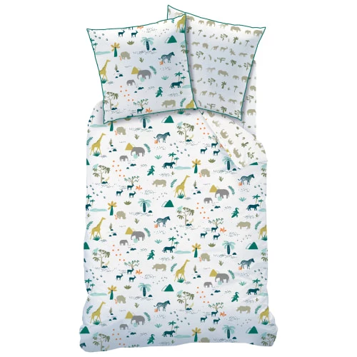 Matt & Rose Linge De Lit Enfant Parure De Lit Imprimée En Coton 140x200 Cm 4 Matt & Rose Linge De Lit Enfant Parure De Lit Imprimée En Coton 140x200 Cm – Image 2