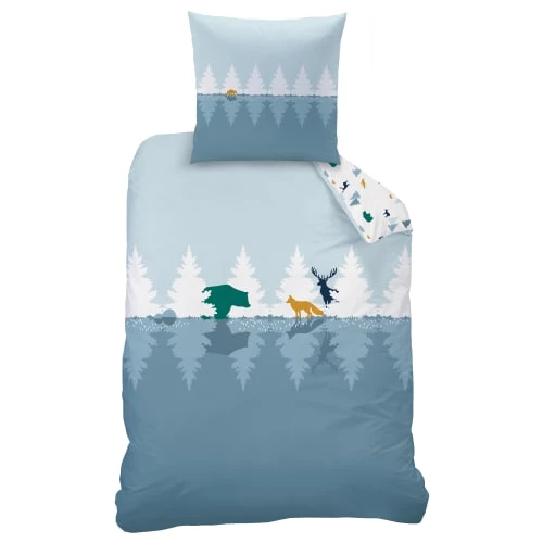 Matt & Rose Linge De Lit Enfant Parure De Lit Imprimée En Coton 140x200 Cm 5 Matt & Rose Linge De Lit Enfant Parure De Lit Imprimée En Coton 140x200 Cm – Image 3