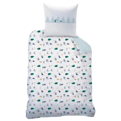 Matt & Rose Linge De Lit Enfant Parure De Lit Imprimée En Coton 140x200 Cm 6 Matt & Rose Linge De Lit Enfant Parure De Lit Imprimée En Coton 140x200 Cm – Image 4