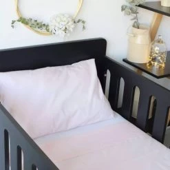 Kinousses Linge De Lit Bébé Taie D'oreiller Bébé Rose Coton -Linge de lit bébé Soldes taie d oreiller bebe rose coton 4