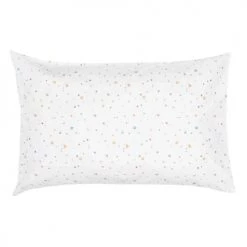 P'tit Basile Linge De Lit Bébé Taie D'oreiller Coton Bio Mini Coeurs 40x60 Cm