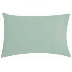 P'tit Basile Linge De Lit Bébé Taie D'oreiller Coton Bio Vert D'eau 40x60