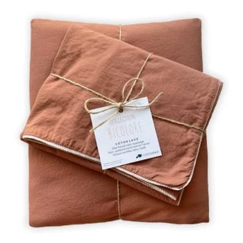 Cocoeko Linge De Lit Enfant Taie D'oreiller Coton Lavé Terracotta (65 X 65cm) 8 Cocoeko Linge De Lit Enfant Taie D'oreiller Coton Lavé Terracotta (65 X 65cm) – Image 6