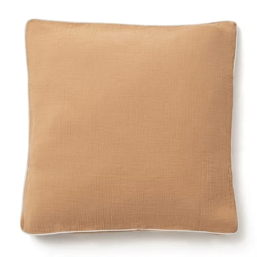 Cocoeko Linge De Lit Enfant Taie D'oreiller En Gaze De Coton Camel (65x65cm) 3 Cocoeko Linge De Lit Enfant Taie D'oreiller En Gaze De Coton Camel (65x65cm)