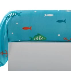 Becquet Linge De Lit Enfant Taie D'oreiller Enfant 43x140 Bleu En Coton