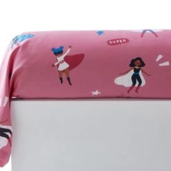 Becquet Linge De Lit Enfant Taie D'oreiller Enfant 43x140 Rose En Coton