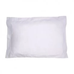 Bleu Câlin Linge De Lit Bébé Taie D'oreiller Enfant Enveloppe Percale De Coton Blanc 40x60cm