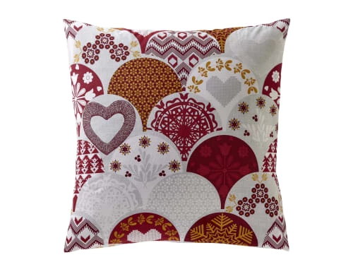 Becquet Linge De Lit Enfant Taie D'oreiller Enfant Réversible 63x63 Rouge En Coton 3 Becquet Linge De Lit Enfant Taie D'oreiller Enfant Réversible 63x63 Rouge En Coton