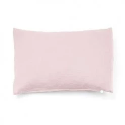 Cocoeko Linge De Lit Enfant Taie D'oreiller Gaze De Coton Rose Pale (40x60 Cm)