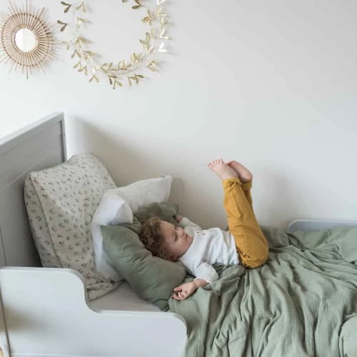 Cocoeko Linge De Lit Enfant Taie D'oreiller Gaze De Coton Vert Sauge (40x60 Cm) 5 Cocoeko Linge De Lit Enfant Taie D'oreiller Gaze De Coton Vert Sauge (40x60 Cm) – Image 4