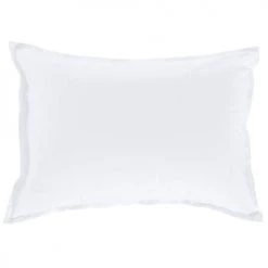 Carré Blanc Linge De Lit Enfant Taie D'oreiller Rectangulaire Percale De Coton Blanc 50 X 70 Cm