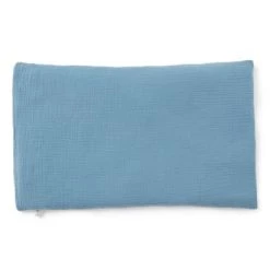 Cocoeko Linge De Lit Bébé Taie D'oreiller Gaze De Coton Vert Sapin (40x60cm) -Linge de lit bébé Soldes taie oreiller gaze de coton bleu jean 40x60 cm 3