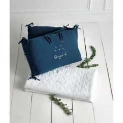 Sauthon Original Tours De Lit Bébé Tour De Lit 140x19cm En Coton Blanc -Linge de lit bébé Soldes tour de lit 140x19cm en coton blanc 3