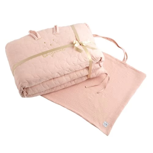 Sauthon Original Tours De Lit Bébé Tour De Lit 140x19cm En Coton Rose 4 Sauthon Original Tours De Lit Bébé Tour De Lit 140x19cm En Coton Rose – Image 2