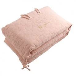 Sauthon Original Tours De Lit Bébé Tour De Lit 140x19cm En Coton Rose