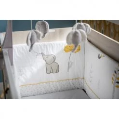 BabyPrice Tours De Lit Bébé Tour De Lit 190x40cm En Coton Blanc 7 BabyPrice Tours De Lit Bébé Tour De Lit 190x40cm En Coton Blanc -Linge de lit bébé Soldes tour de lit 190x40cm en coton blanc 2