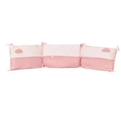 Sauthon Tours De Lit Bébé Tour De Lit Bébé 190x19cm En Coton Rose -Linge de lit bébé Soldes tour de lit bebe 190x19cm en coton rose 4