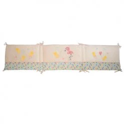 Home Maison Tours De Lit Bébé Tour De Lit Bébé Adaptable Flaminco Rose 40x180