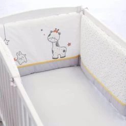 Kinousses Tours De Lit Bébé Tour De Lit Bébé Blanc Velours -Linge de lit bébé Soldes tour de lit bebe blanc velours 6