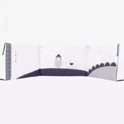 Kinousses Tours De Lit Bébé Tour De Lit Bébé Bleu Coton -Linge de lit bébé Soldes tour de lit bebe bleu coton 2