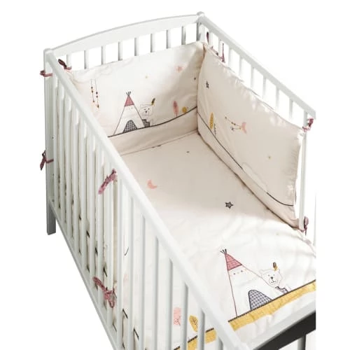 Sauthon Tours De Lit Bébé Tour De Lit Bébé Déhoussable 180x40cm En Coton Beige 4 Sauthon Tours De Lit Bébé Tour De Lit Bébé Déhoussable 180x40cm En Coton Beige – Image 2