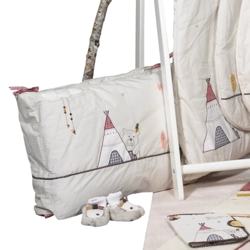Sauthon Tours De Lit Bébé Tour De Lit Bébé Déhoussable 180x40cm En Coton Beige 5 Sauthon Tours De Lit Bébé Tour De Lit Bébé Déhoussable 180x40cm En Coton Beige – Image 3