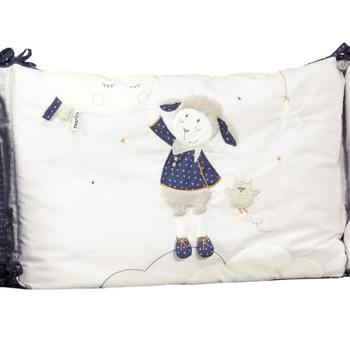 Sauthon Tours De Lit Bébé Tour De Lit Bébé Déhoussable 180x40cm En Coton Blanc 4 Sauthon Tours De Lit Bébé Tour De Lit Bébé Déhoussable 180x40cm En Coton Blanc – Image 2