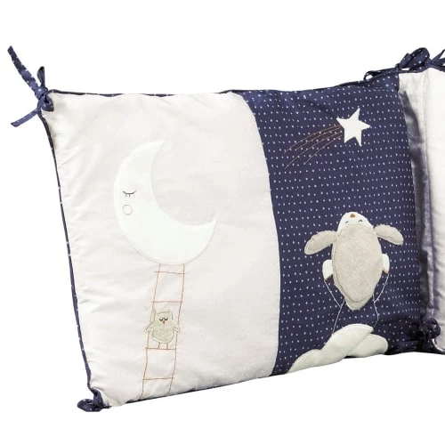 Sauthon Tours De Lit Bébé Tour De Lit Bébé Déhoussable 180x40cm En Coton Blanc 5 Sauthon Tours De Lit Bébé Tour De Lit Bébé Déhoussable 180x40cm En Coton Blanc – Image 3
