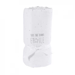 Maisons Du Monde Tours De Lit Bébé Tour De Lit Bébé En Coton Gris Et Blanc -Linge de lit bébé Soldes tour de lit bebe en coton gris et blanc 1000 7 24 181941 7