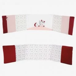 Kinousses Tours De Lit Bébé Tour De Lit Bébé Rose Velours -Linge de lit bébé Soldes tour de lit bebe rose velours 2