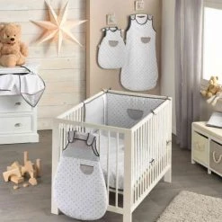 Tours De Lit Bébé Tour De Lit Coton Bio P'tit Basile Little Sweet Dreams -Linge de lit bébé Soldes tour de lit coton bio p tit basile little sweet dreams 2