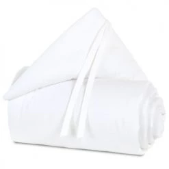 BABYBAY Tours De Lit Bébé Tour De Lit Coton Organique Pour Berceaux Cododo Blanc