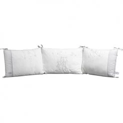 Sauthon Tours De Lit Bébé Tour De Lit Déhoussable 180x40cm En Coton Blanc