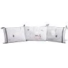 Sauthon Tours De Lit Bébé Tour De Lit Déhoussable 180x40cm En Coton Blanc -Linge de lit bébé Soldes tour de lit dehoussable 180x40cm en coton blanc 3