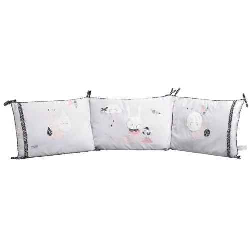 Sauthon Tours De Lit Bébé Tour De Lit Déhoussable 180x40cm En Coton Blanc 3 Sauthon Tours De Lit Bébé Tour De Lit Déhoussable 180x40cm En Coton Blanc