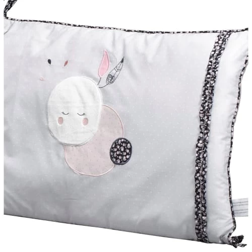Sauthon Tours De Lit Bébé Tour De Lit Déhoussable 180x40cm En Coton Blanc 5 Sauthon Tours De Lit Bébé Tour De Lit Déhoussable 180x40cm En Coton Blanc – Image 3