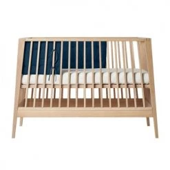 Leander Tours De Lit Bébé Tour De Lit En Coton Bio Bleu Nuit -Linge de lit bébé Soldes tour de lit en coton bio bleu nuit 1